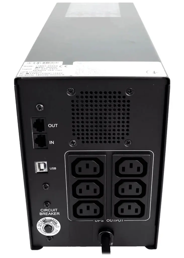 Джерело безперебійного живлення Powercom 3000 ВА / 1800 Вт / 9 А*ч (BNT-3000 AP) - фото 3