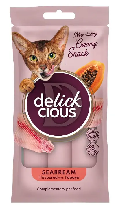 Рідкі ласощі для котів Delickcious з дорадо та папаєю 60 г D6251101