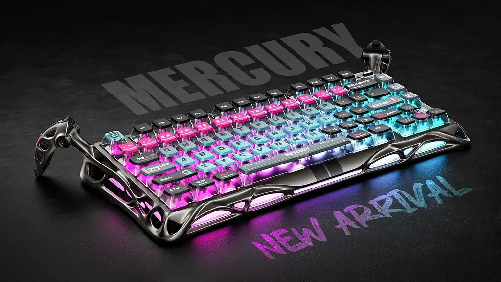 Клавиатура GravaStar Mercury V75 Pro 80keys Magnetic Jade Gaming 8K USB-A RGB Cyberpunk (GSV75PRO_U_RM_EGRY) - фото 12