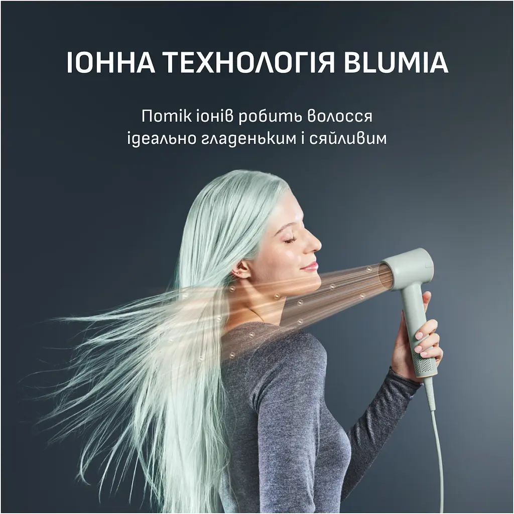 Фен Rowenta Blumia, 1300 Вт, бірюзовий (HY5N12E0) - фото 11