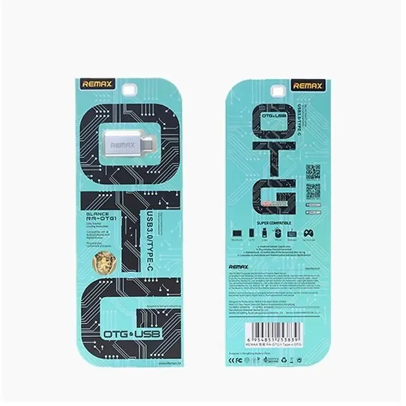 Адаптер Remax Glance USB-USB Type-C RA-OTG1 Gold (6954851289753) - фото 2