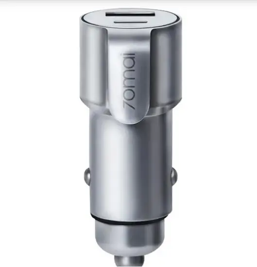 Автомобільний зарядний пристрій Xiaomi 70Mai Car Charger Midrive Pro CC05 Сріблястий - фото 2