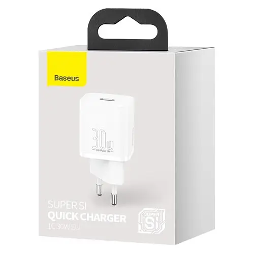 Сетевое зарядное устройство для Baseus Super Si Quick Charger 1C 30W EU белый CCSUP-J02 - фото 5