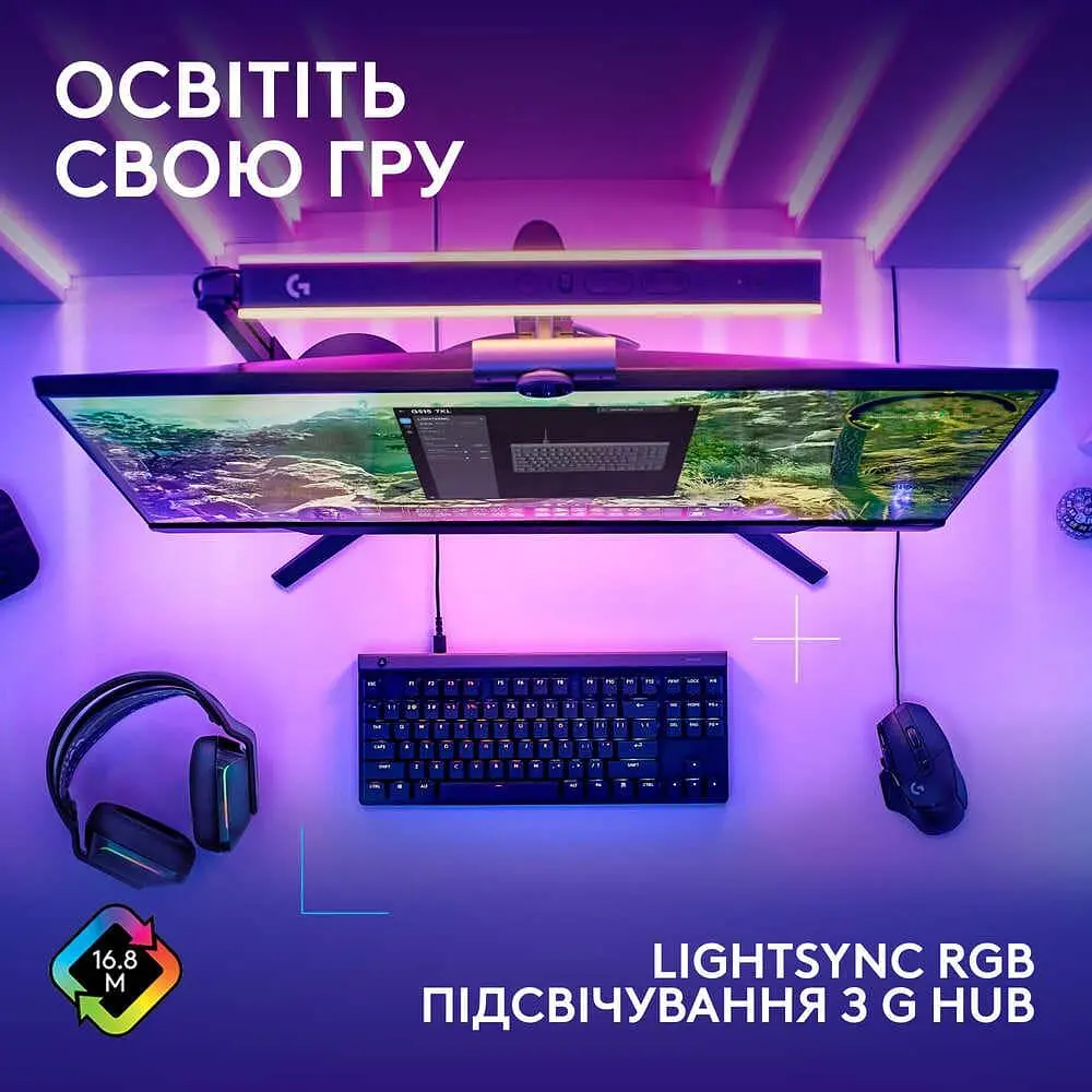 Клавиатура Logitech G515 TKL Mechanical Tactile USB Black (920-012872) - фото 4
