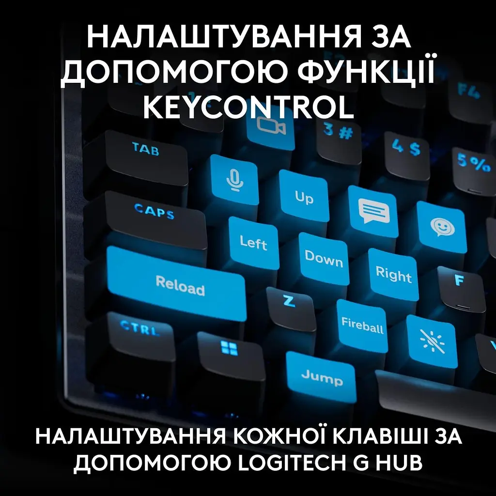 Клавиатура Logitech G PRO X TKL RAPID Gaming (L920-013233) Black (920-013233) - фото 5