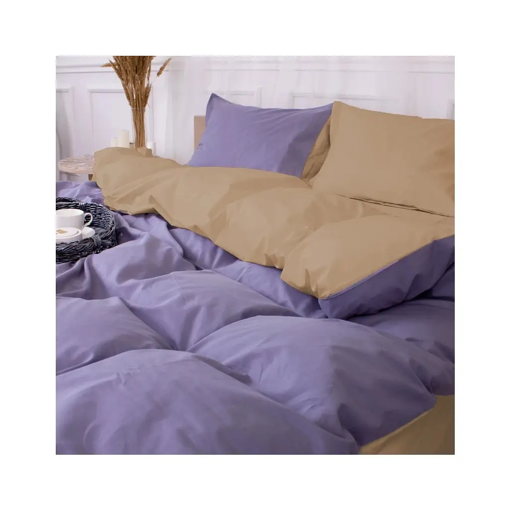 Постільна білизна MirSon Poplin Line 015 + 056 Miguel 200 x 220 (2200006281559) - фото 3