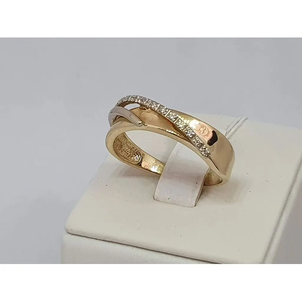 Золоте кільце Гаразд з діамантами. 3022222 20 - фото 6