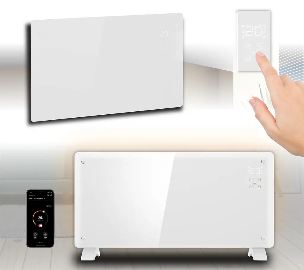 Конвекторный обогреватель 2 в 1 Thunder Modern 2000W Wi-Fi White - фото 3