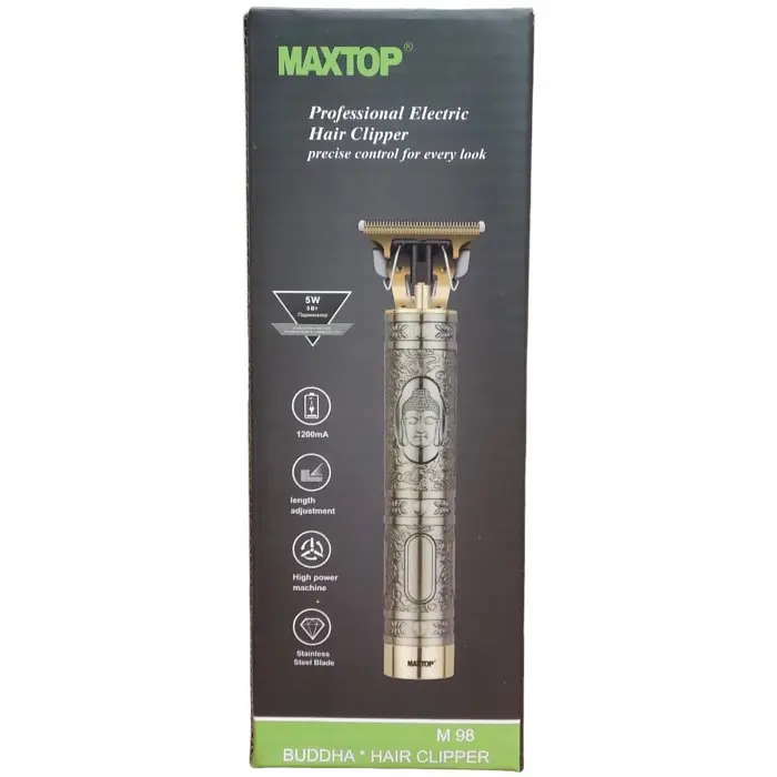 Машинка для стрижки бороди Maxtop M98 з насадками, акумуляторна, окантовочна - фото 6