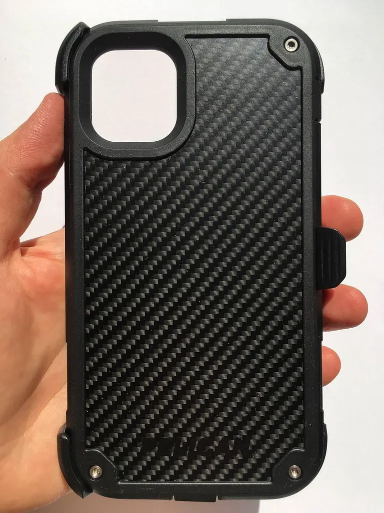 Чохол протиударний з кліпсою Pelican Shield Kevlar для iPhone 11 (6.1") Black - фото 7