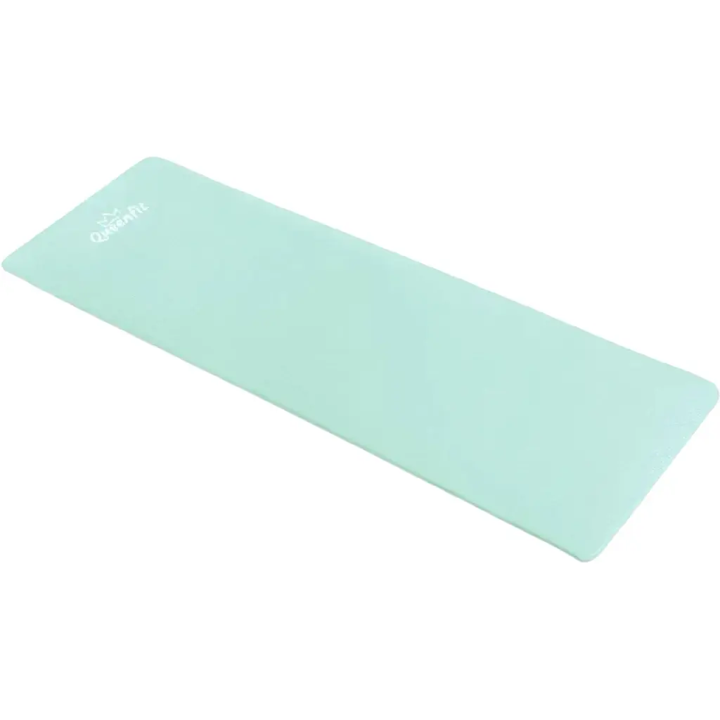 Коврик для фитнеса и йоги Queenfit NBR 1.5 см бирюзовый - фото 3