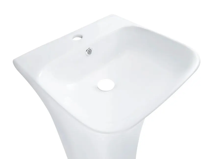 Раковина Qtap Crow підлогова без донного клапана QT0511G315WN - фото 3