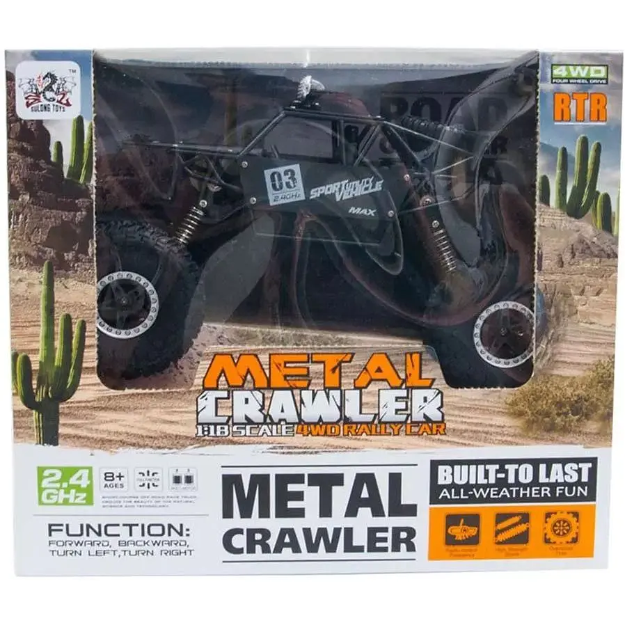 Автомобиль на радиоуправлении Sulong Toys Off-Road Crawler Max Speed черный (SL-112RHMBl) - фото 7