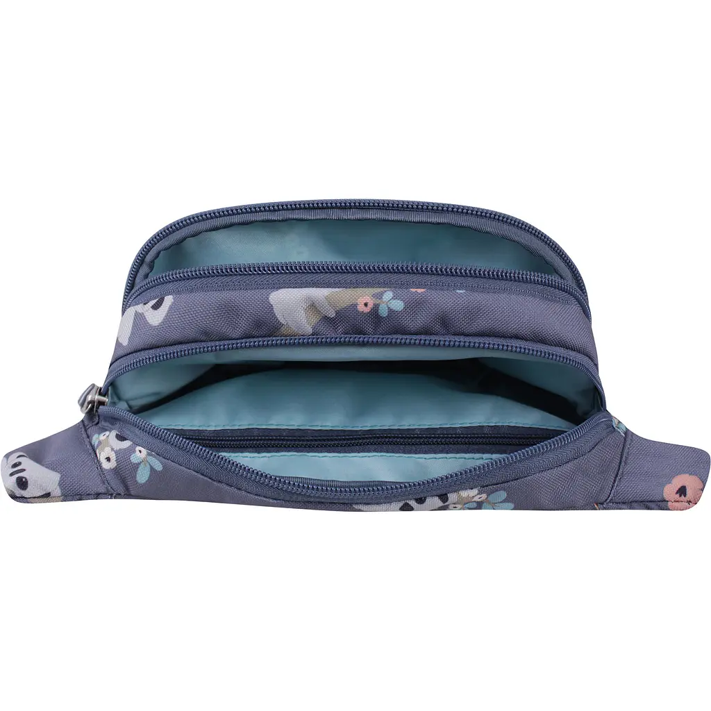 Сумка-бананка Bagland Bella 2 л сублимация 977 сиреневая с принтом (00202664) - фото 4