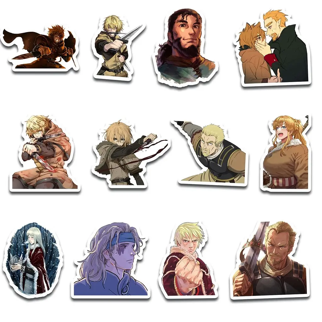 Стікерпак GeekLand Vinland Saga 45 штук (SP VS 01) - фото 3