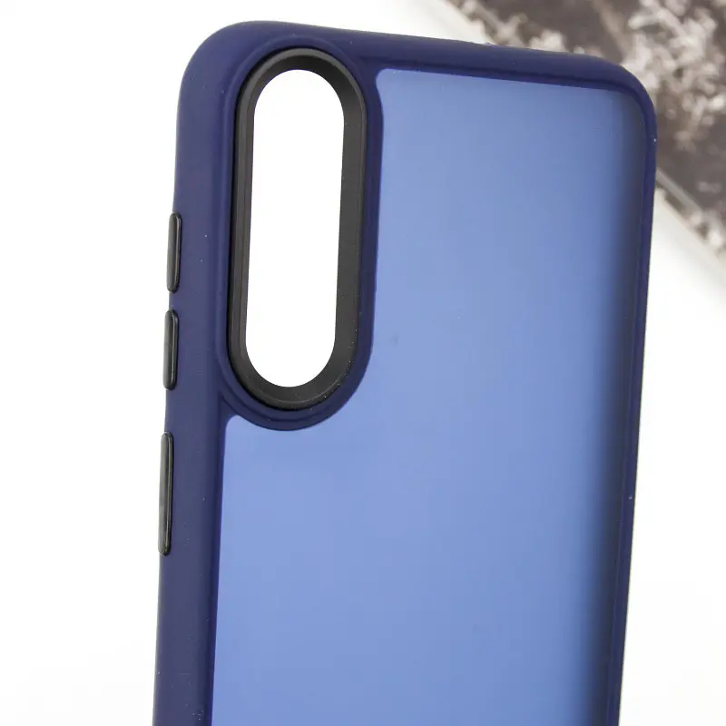 Чохол TPU+PC Lyon Frosted для Samsung Galaxy A50 (A505F) / A50s / A30s Navy Blue - фото 5