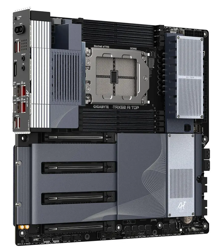 Материнська плата GIGABYTE TRX50 AI TOP (TRX50 AI TOP) (Socket TR5, AMD TRX50, EEB) - фото 2