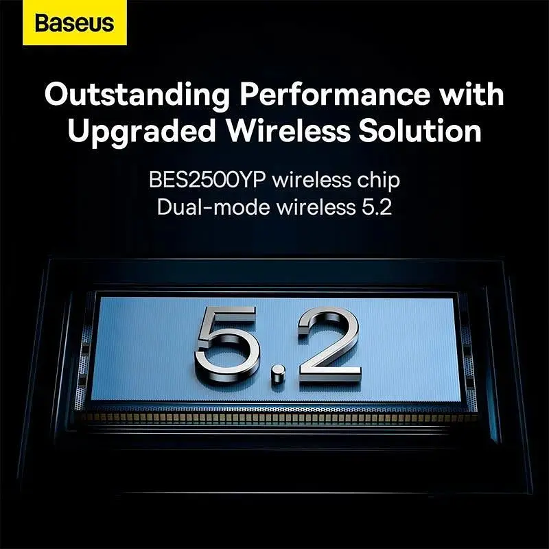 Наушники Baseus Storm 1 BT5.2 ANC (NGTW140201) беспроводные черные - фото 9