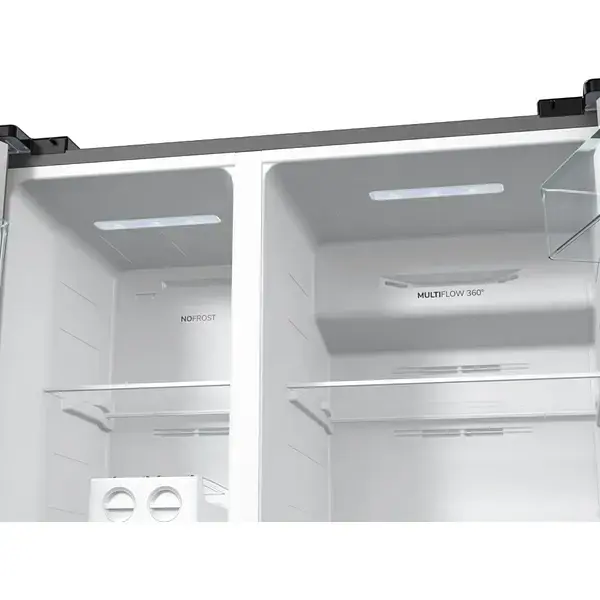 Холодильник Gorenje SBS 179х67х92 см 2 двери 356( 191) л А++ NF+ инв. внешний дисплей матовый серый - фото 10