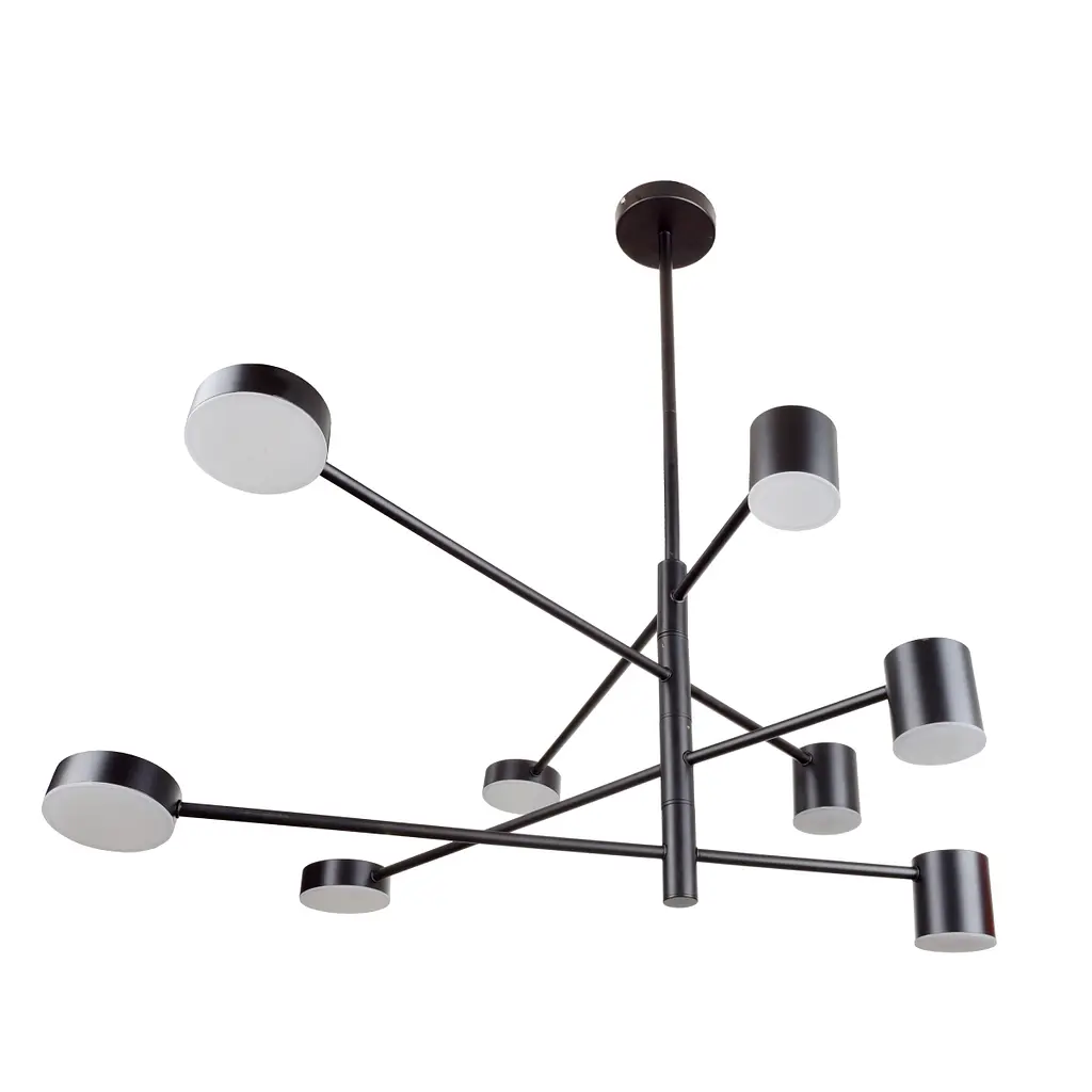 Світильник стельовий Brille підвісний BR-01 631S/8 LED 56W WW+NW+CW BK - фото 4