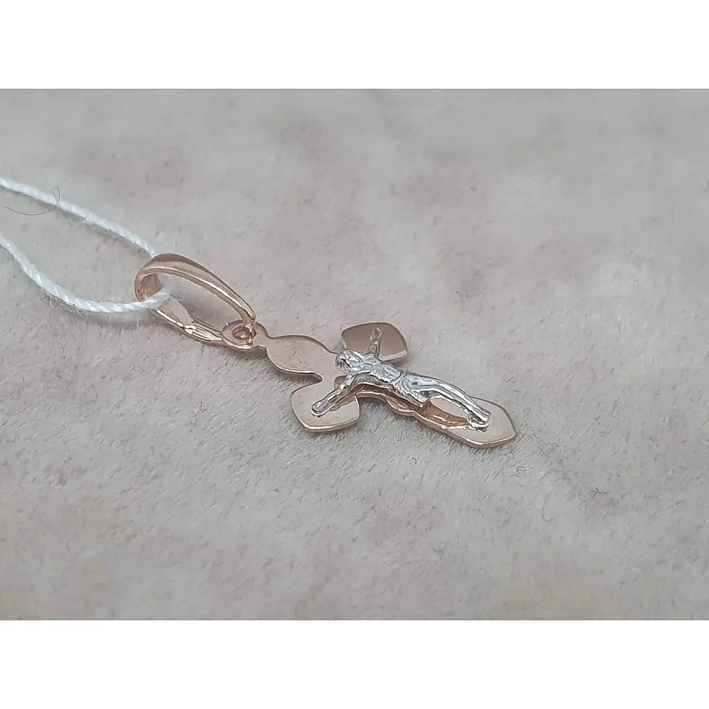 Золотой крестик Tango. Распятие Христа. 230150 - фото 2