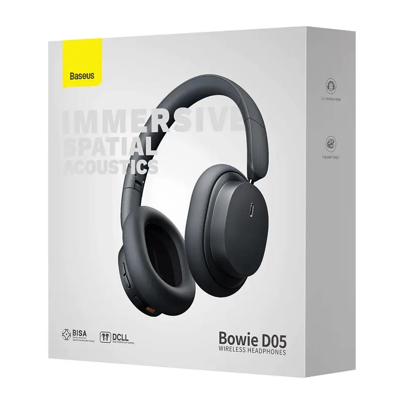 Бездротові накладні навушники Baseus Bowie D05 Wireless Headphones Grey (NGTD020213) - фото 6
