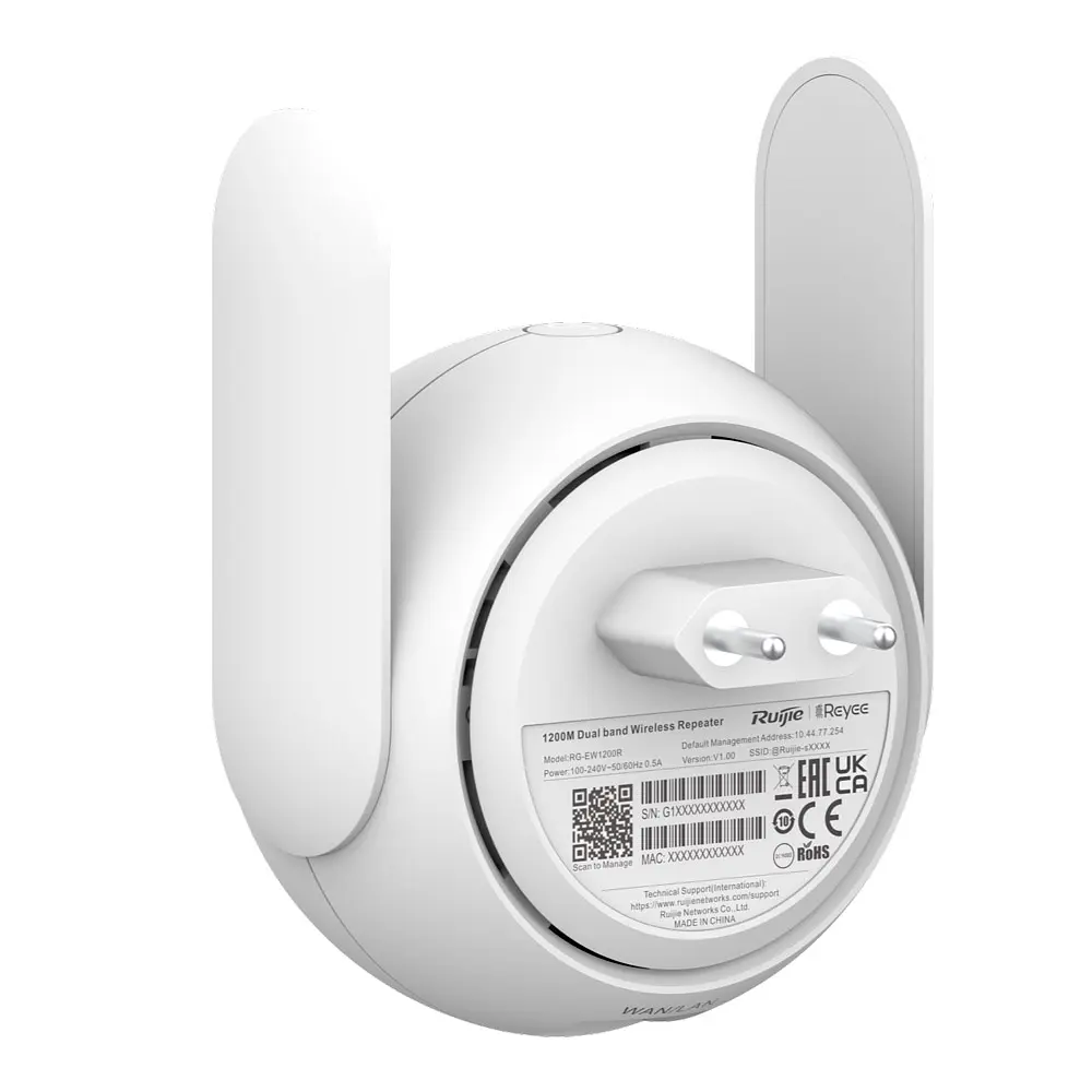 Дводіапазонний ретранслятор Mesh Wi-Fi RG-EW1200R Ruijie (99-00011593) - фото 3