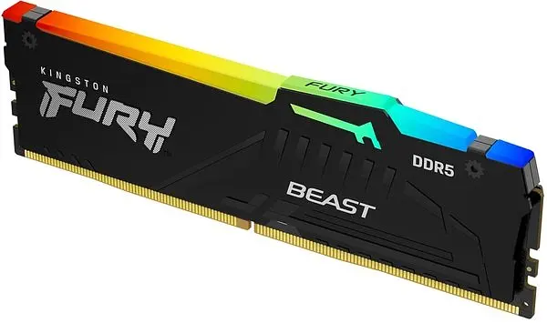 Пам'ять ПК Kingston DDR5 16GB 5200 Beast Black RGB KF552C40BBA-16 - фото 2
