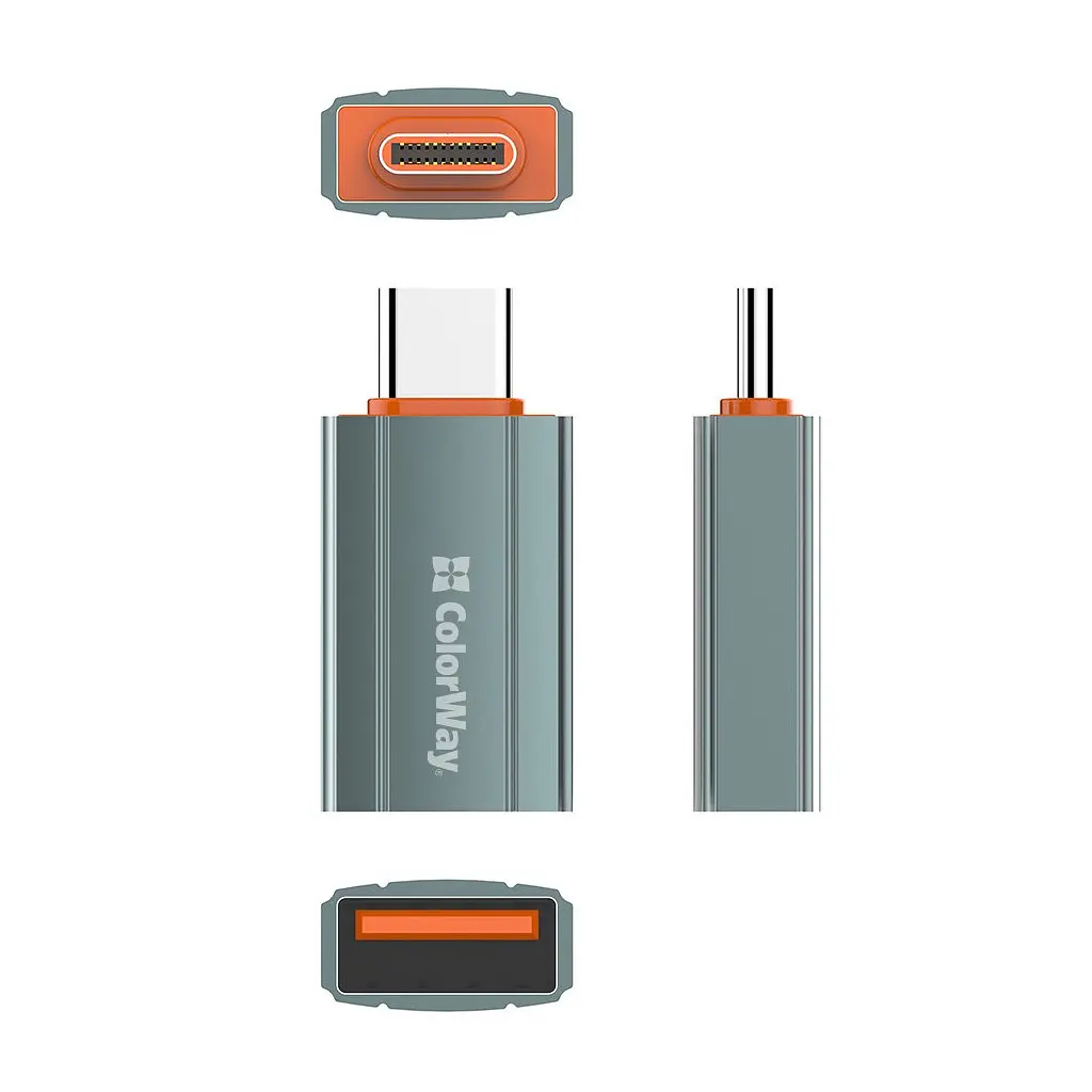 Переходник USB-A toUSB-C ColorWay (CW-AD-AC) - фото 3