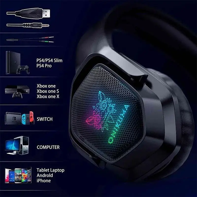 Наушники Onikuma Gaming with RGB LED X4 - фото 7