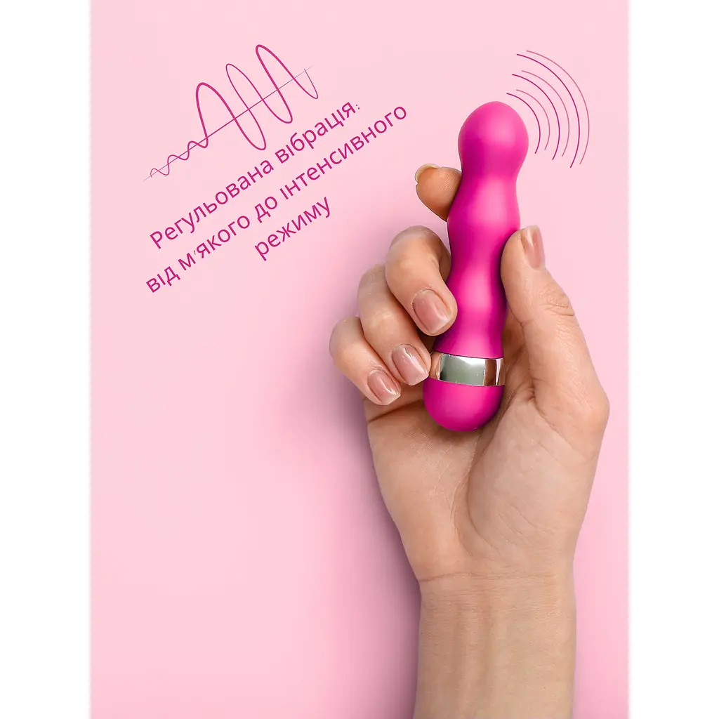 Мини-вибратор Passion клиторальный с анатомической формой малиновый (4821002029600) - фото 3