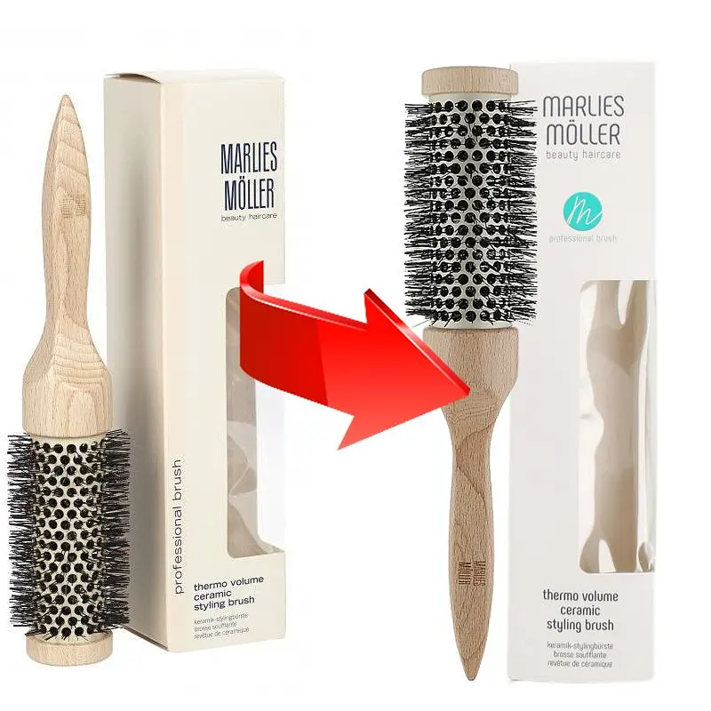 Щетка для укладки с термо-керамической защитой Thermo Volume Ceramic-Styling-Brush Marlies Moller (упаковка) - фото 4