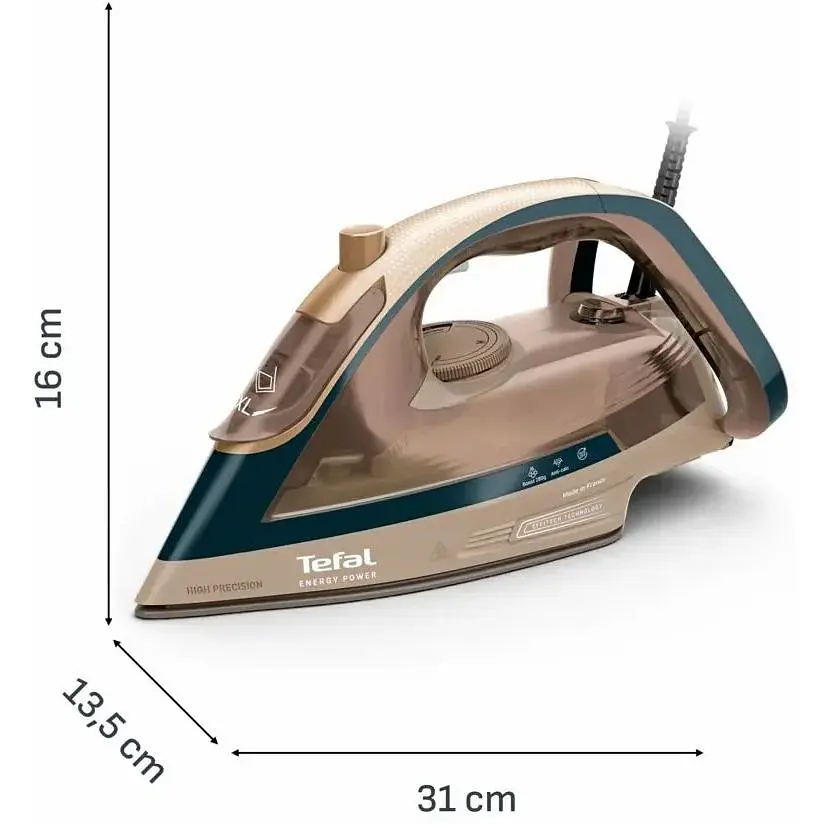 Праска Tefal Energy Power 1500 Вт 270 мл бежева (FV6882E0) - фото 3