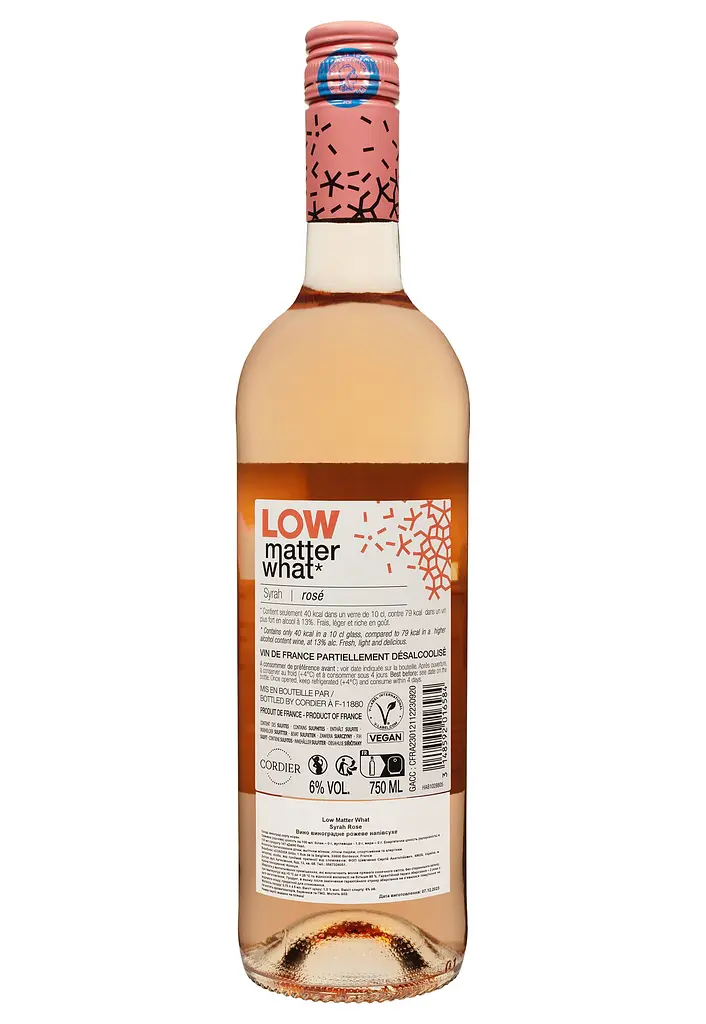 Вино Cordier Low Matter What Syrah рожеве напівсухе 0.75 л - фото 2