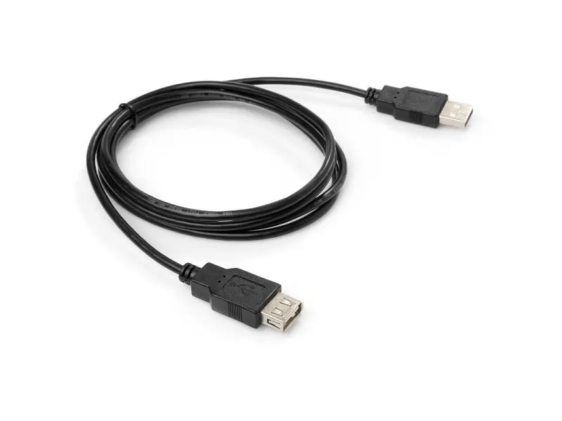Кабель Vinga USB 2.0 AM/AF Black 1.8m (VCPUSBAMAF1.8BK) - фото 3