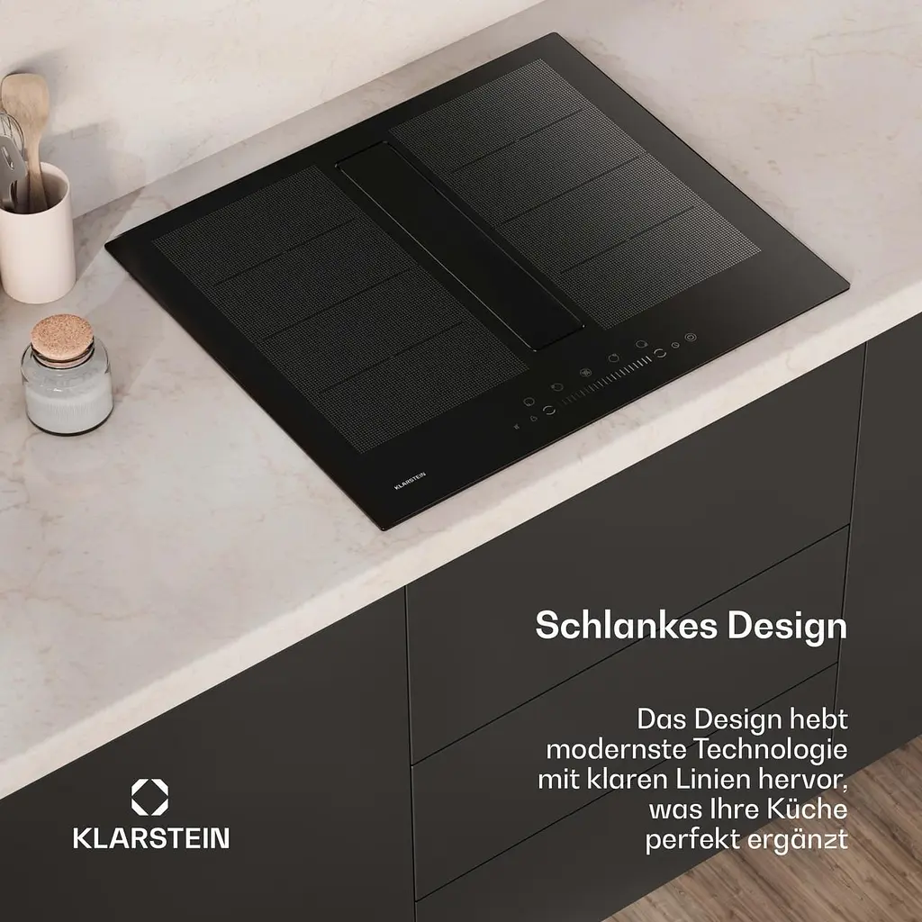 Индукционная плита с вытяжкой Klarstein Chef-Fusion DownAir System (10045303) - фото 7