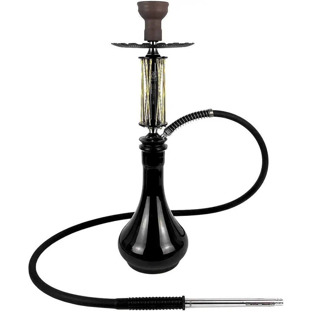 Кальян Trumpet Hookah Rider W-40 Gold-Black (колба Drop Black) - фото 2