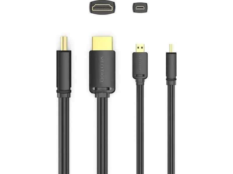Кабель Vention HDMI to mini HDMI v2.0 2m Black (AGIBH) - фото 2
