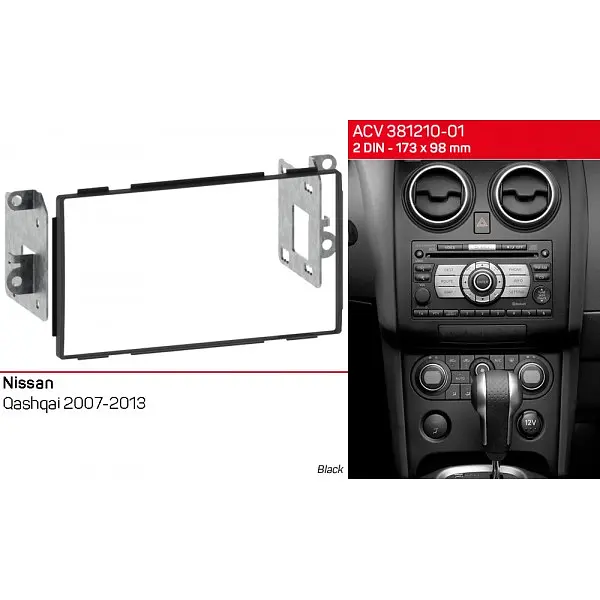 Переходная рамка Nissan Qashqai ACV 381210-01 - фото 4