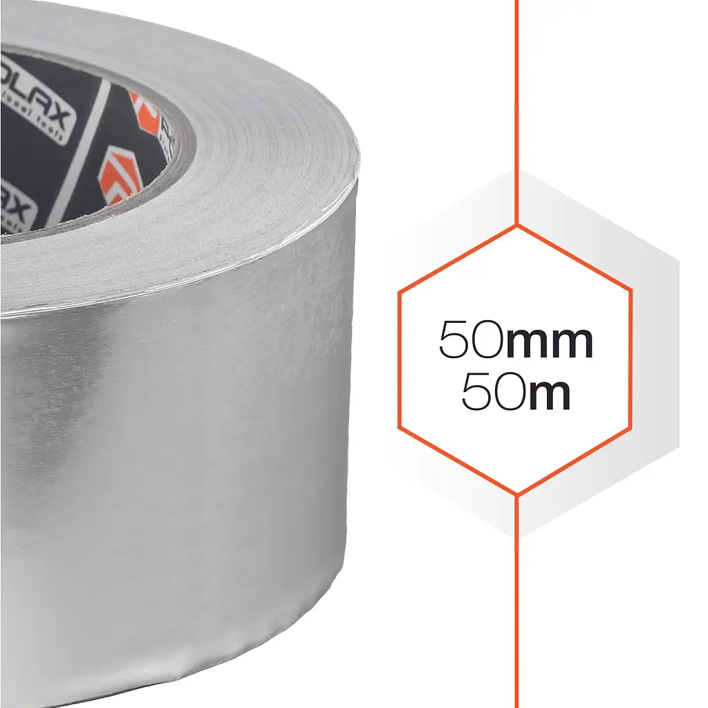 Скотч алюмінієвий Polax клейка стрічка 50 мм х 50 м (101-012) - фото 3