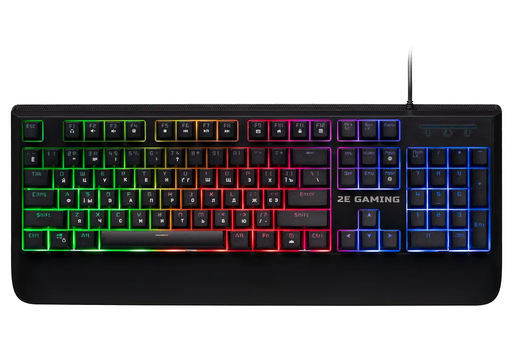 Клавіатура 2E KG325 LED USB Чорний (2E-KG325UB)