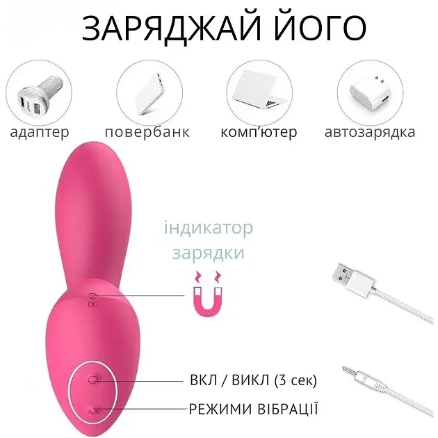 Вибратор клиторальный стимулятор I’MCUM Double Kiss с функцией сосания и подогревом Розовый (IM-KXY222-rose) - фото 2