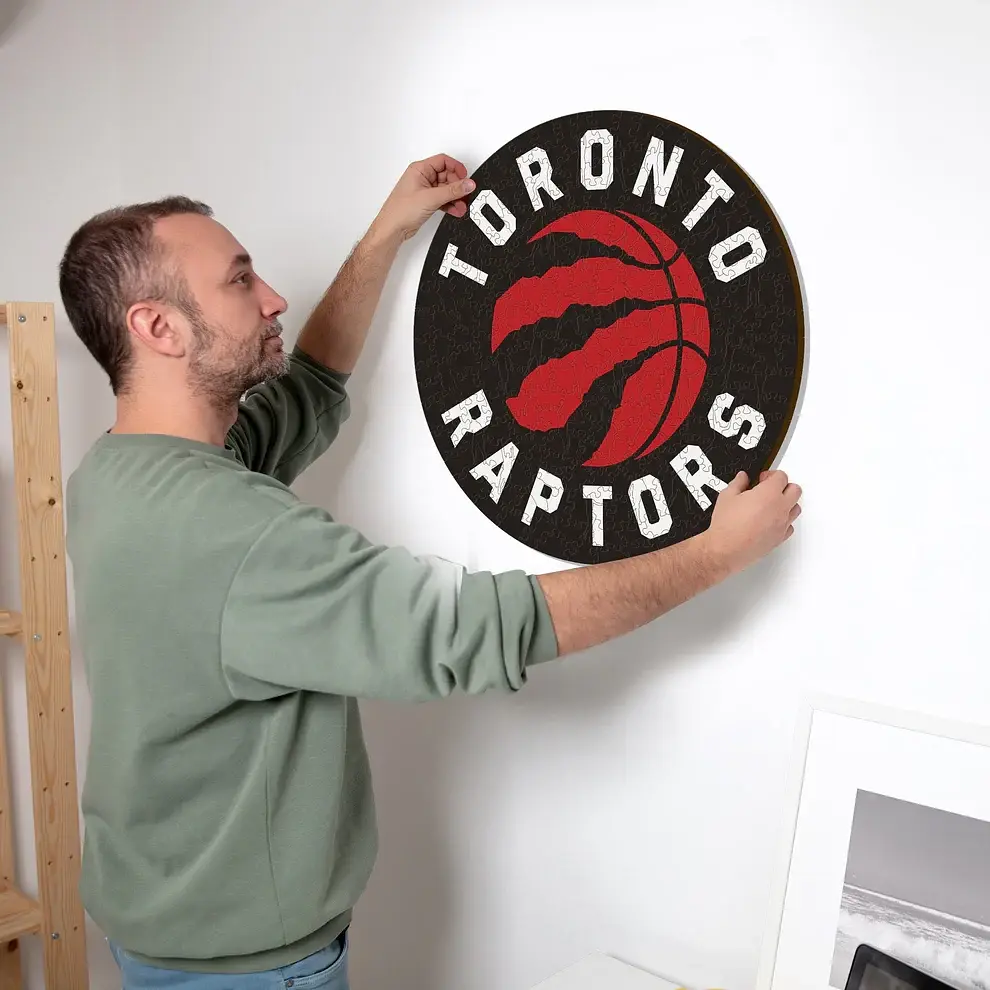 Дерев'яний пазл Toronto Raptors Iconic Puzzles NBA M, 270 деталей офіційний логотип Торонто Репторз подарунковий набір (SKU-301) - фото 6
