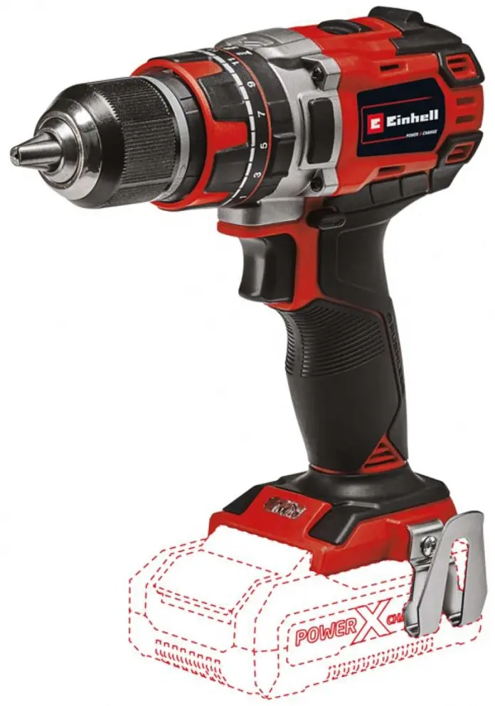 Шуруповерт-дрель ударная аккумуляторная Professional TP-CD 18·50 Li-i BL-Solo PXC 18В Einhell teh0025205 - фото 2