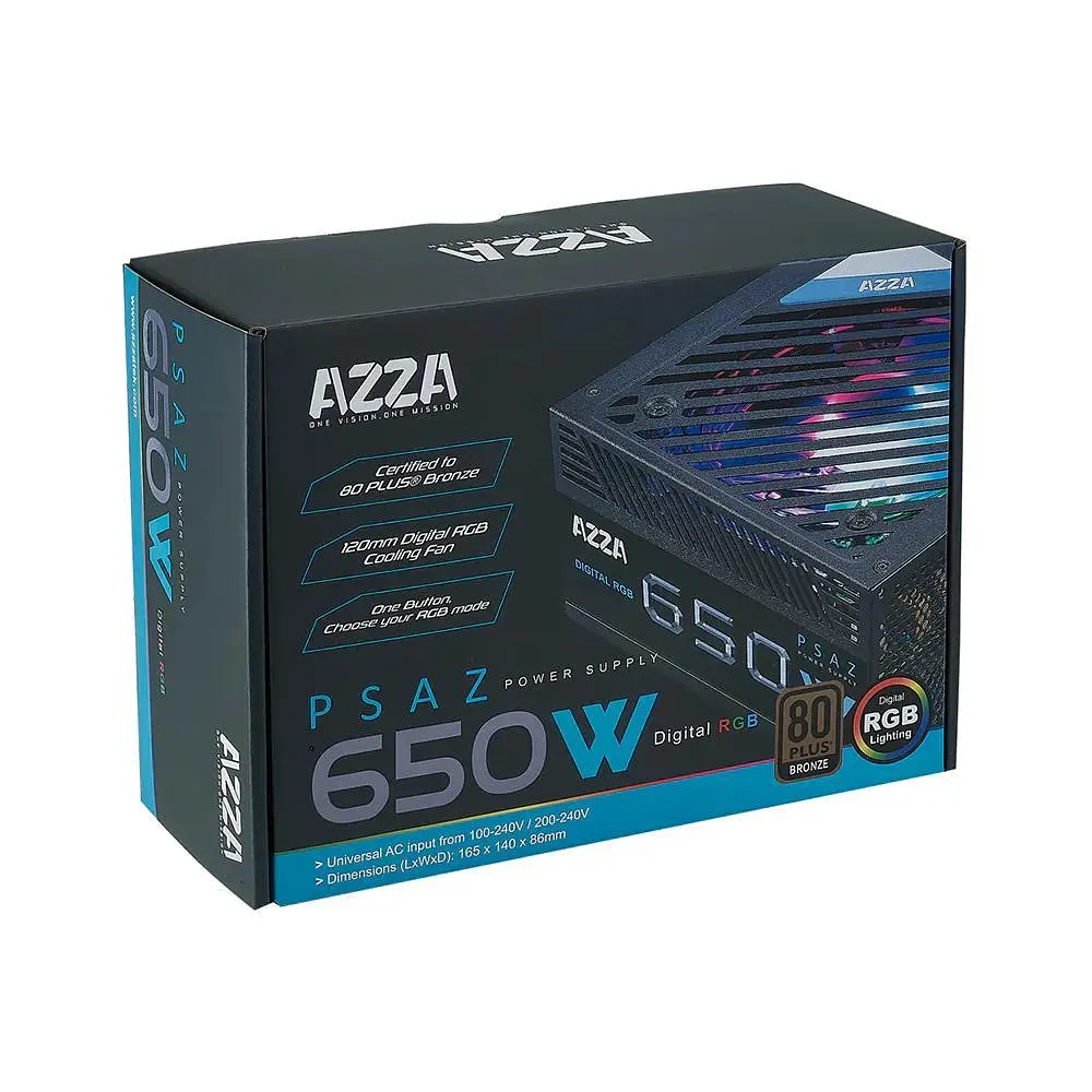 Блок живлення ATX 650W PSAZ-650W(ARGB) AZZA - фото 5