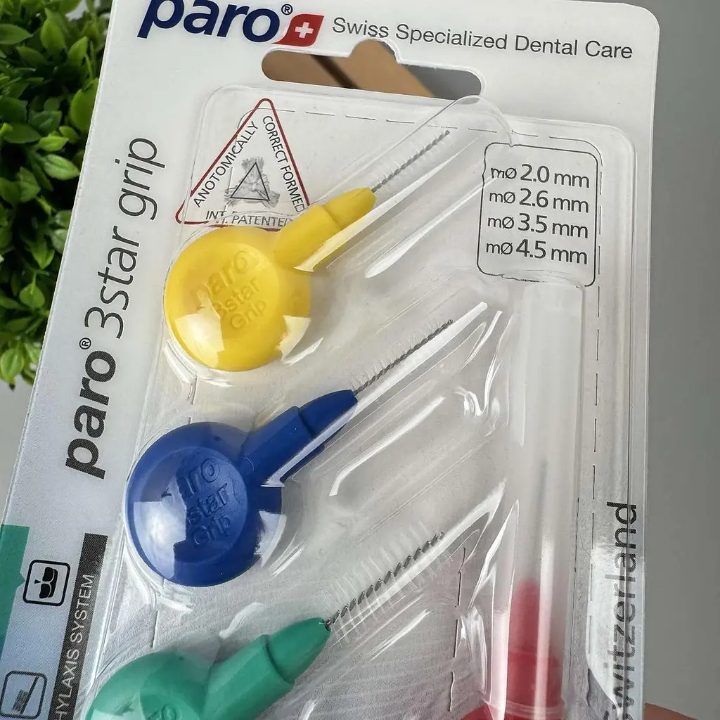 Міжзубні щітки Paro 3star grip , різні розміри (Ø 2.0 мм, 2.6 мм, 3.5 мм, 4.5 мм), 4 шт - фото 2
