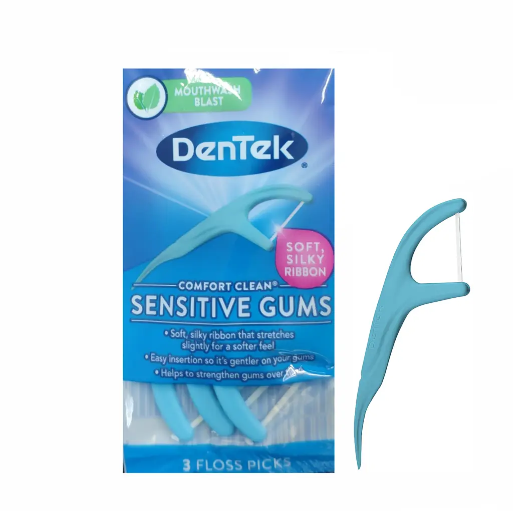 Флос-зубочистки DenTek Sensitive Gums (комфортне очищення для чутливих ясен) - фото 3