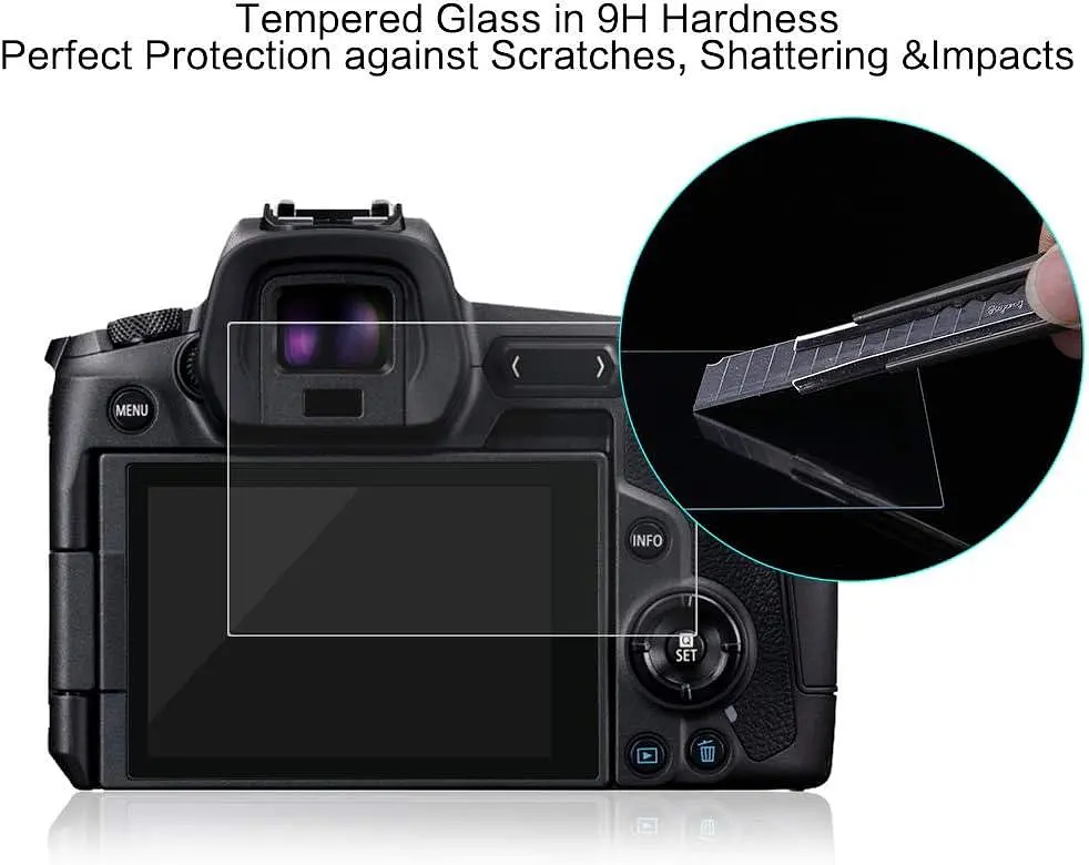 Захисне скло BYbrutek для Canon EOS R, 0,3 мм, надпрозоре для РК-екрана, твердість 9H, захист від подряпин - фото 4