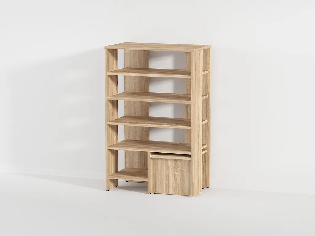 Полиця для взуття Flamecame табуретка з ДСП II O-2 - фото 4