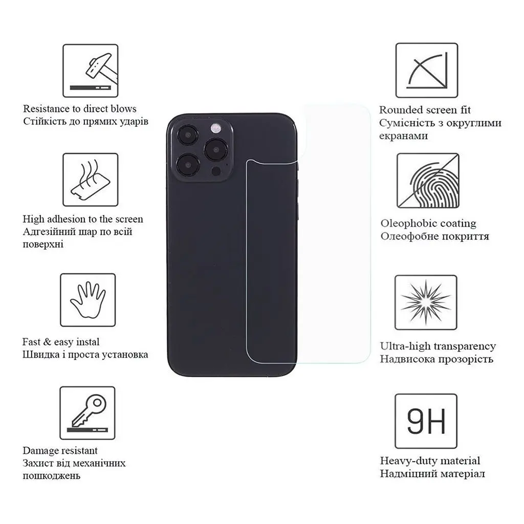 Скло захисне Drobak back panel Apple iPhone 14 Plus (535321) - фото 3